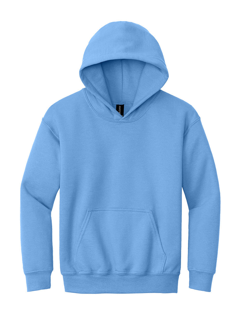 Light blue hoodie on a white background
