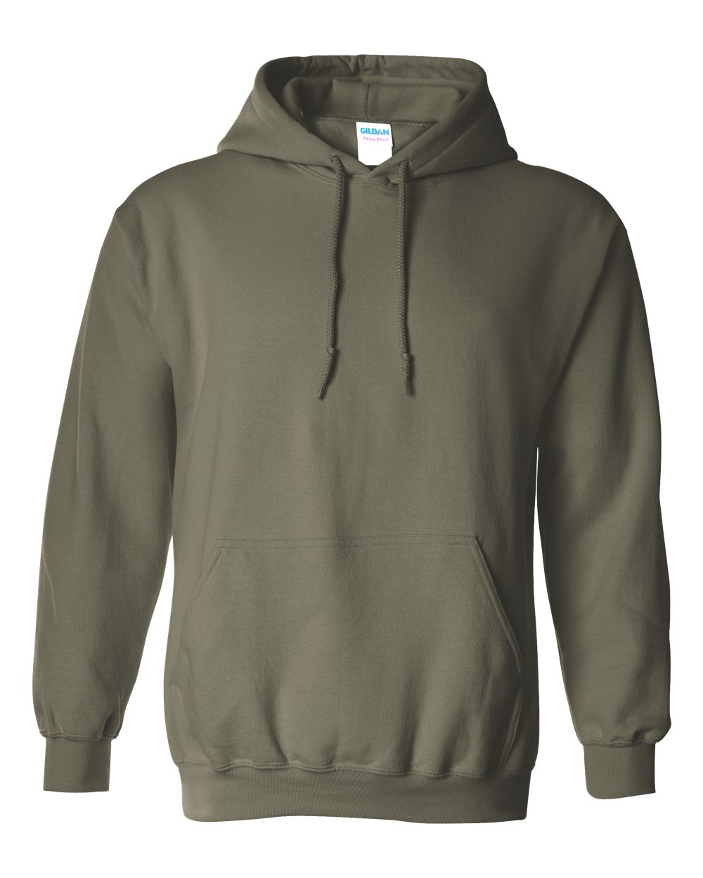 Unisex Heavy Blend Hooded Sweatshirt - 18500P – Gildan Military Green Front