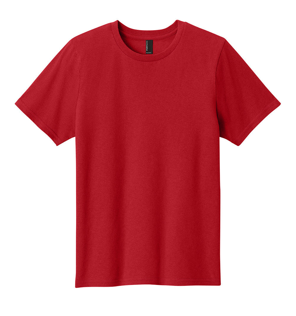 Red t-shirt on a white background