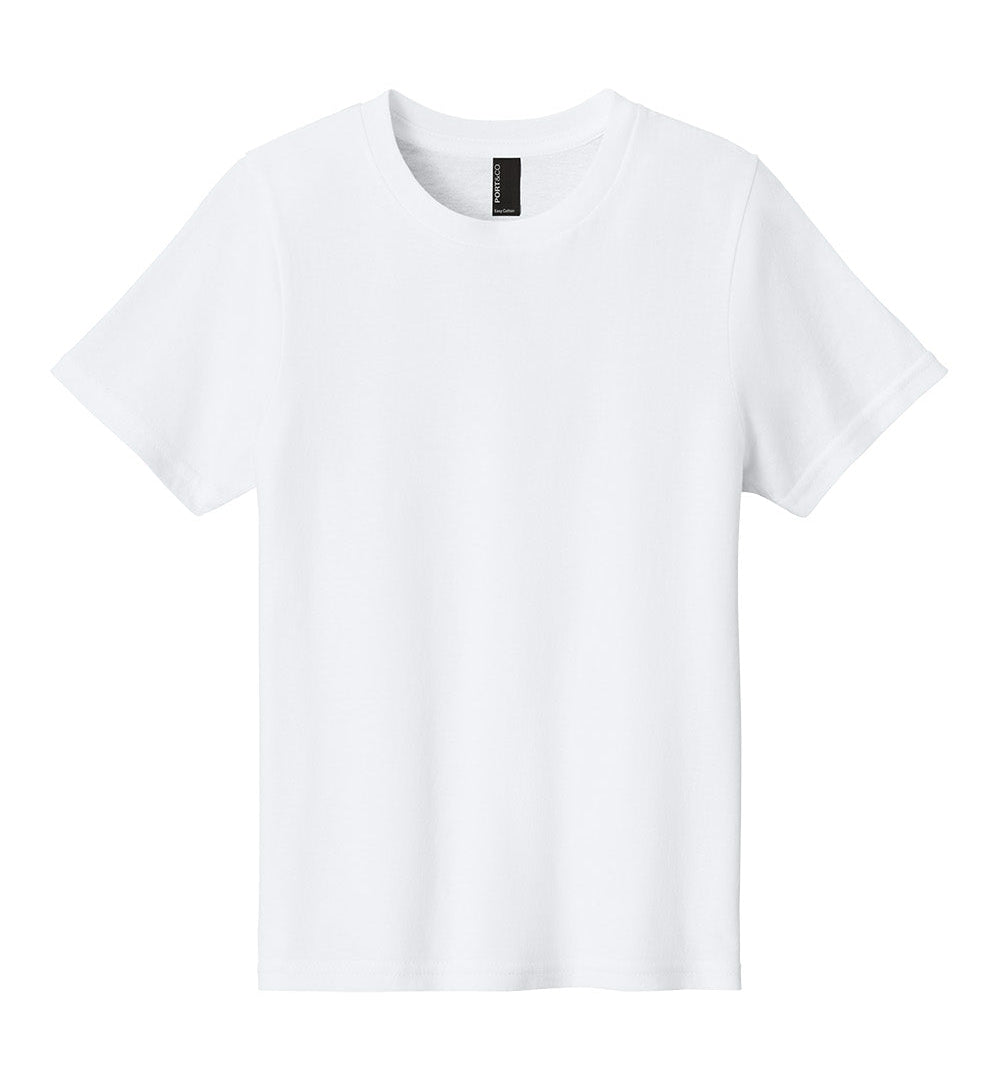White t-shirt on a white background