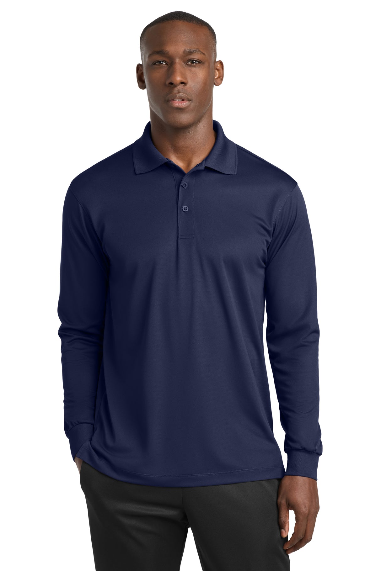 Sport-Tek® Long Sleeve Micropique Sport-Wick®Polo - EST657
