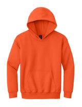 Orange hoodie on a white background