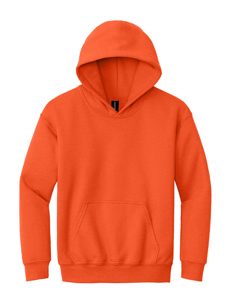 Orange hoodie on a white background