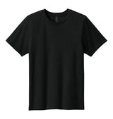 Black t-shirt on a white background
