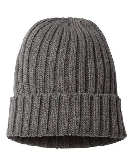 Sustainable Cable Knit Cuffed Beanie - SHORE