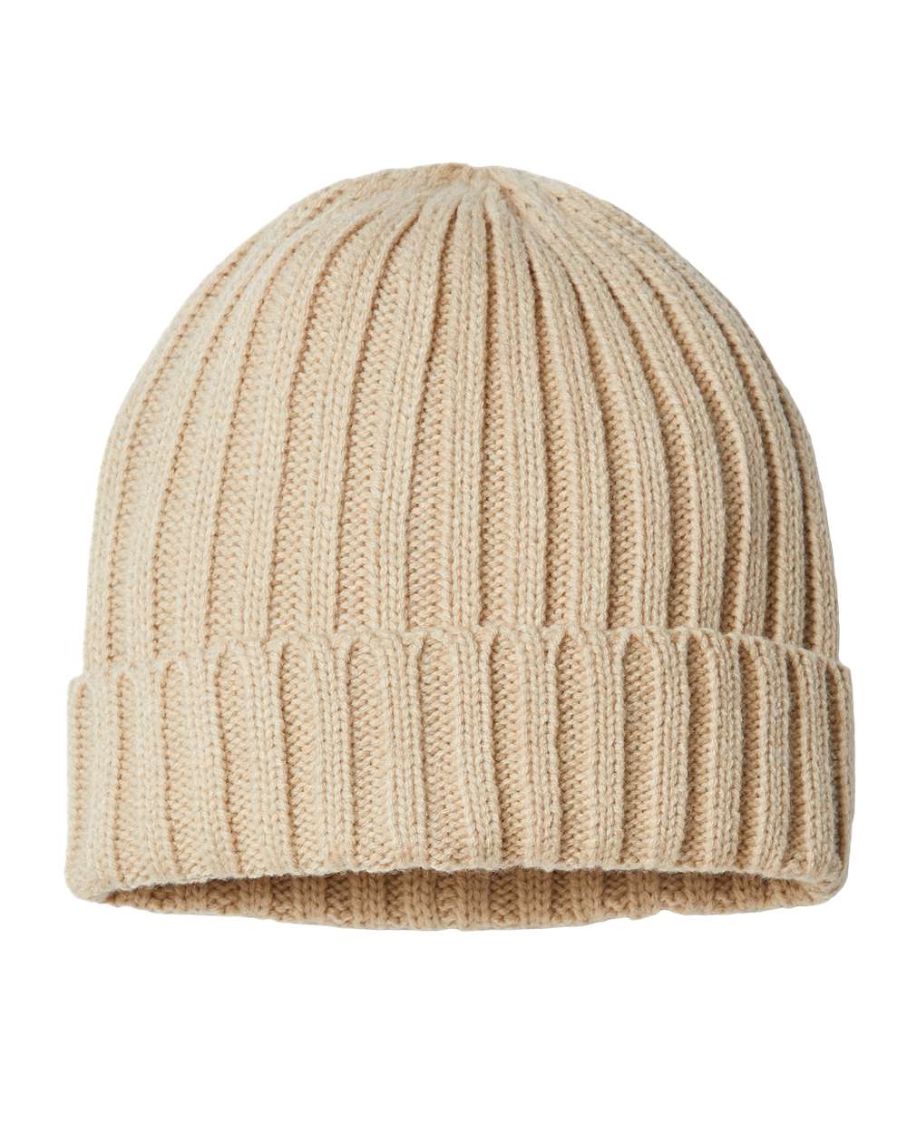 Sustainable Cable Knit Cuffed Beanie - SHORE