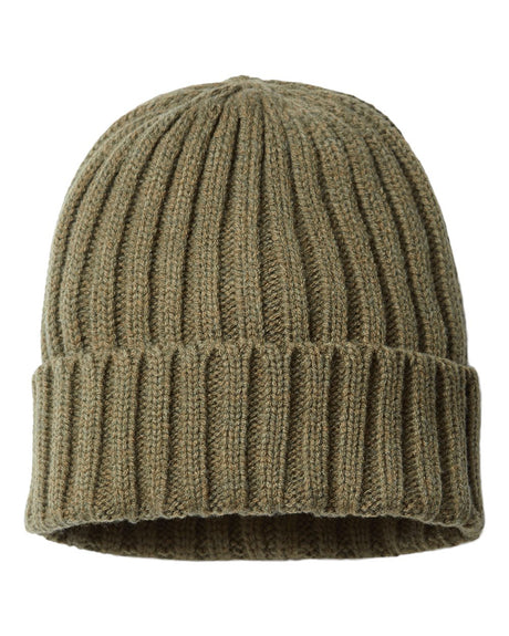 Sustainable Cable Knit Cuffed Beanie - SHORE
