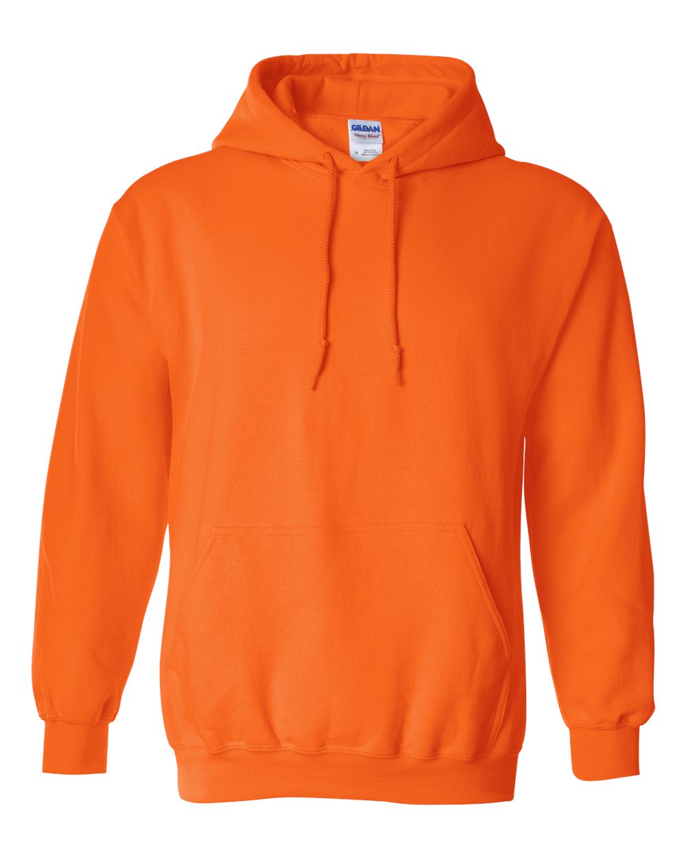 Unisex Heavy Blend Hooded Sweatshirt - 18500P – Gildan Safety Orange Front