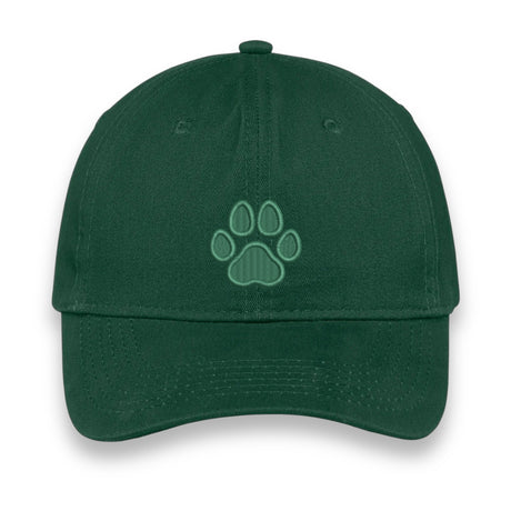 Custom Paw Print Embroidered Hat – Personalized Pet Lover Baseball Cap, Adjustable Unisex Gift for Dog & Cat Moms, Choose Your Thread Color