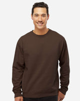 Unisex Midweight Crewneck Sweatshirt - ESS3000 – Independent Trading Co. SS3000 Brown Front Model