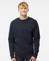Unisex Midweight Crewneck Sweatshirt - ESS3000 – Independent Trading Co. SS3000 Classic Navy Front Model