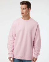 Unisex Midweight Crewneck Sweatshirt - ESS3000 – Independent Trading Co. SS3000 Light Pink Front Model