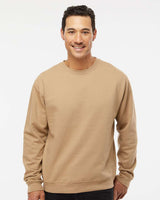 Unisex Midweight Crewneck Sweatshirt - ESS3000 – Independent Trading Co. SS3000 Sandstone Front Model