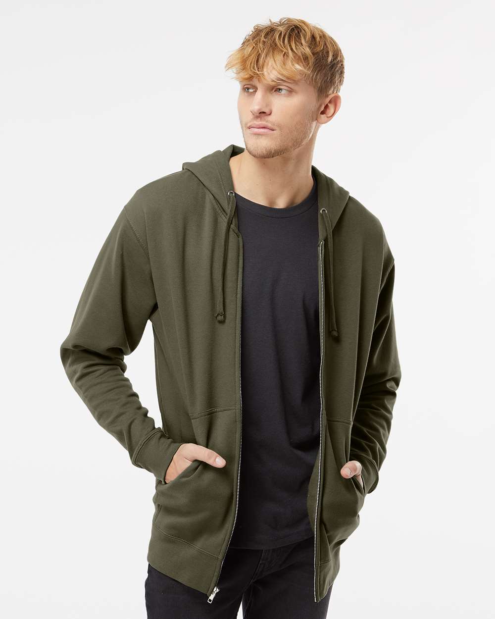 Unisex Midweight Full-Zip Hooded Sweatshirt - ESS4500Z