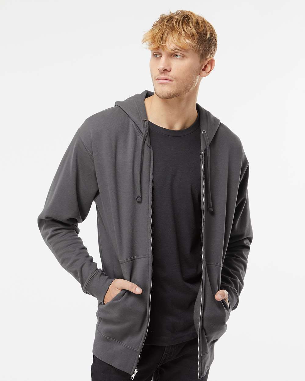 Unisex Midweight Full-Zip Hooded Sweatshirt - ESS4500Z