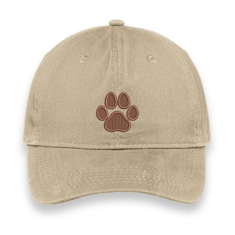 Custom Paw Print Embroidered Hat – Personalized Pet Lover Baseball Cap, Adjustable Unisex Gift for Dog & Cat Moms, Choose Your Thread Color
