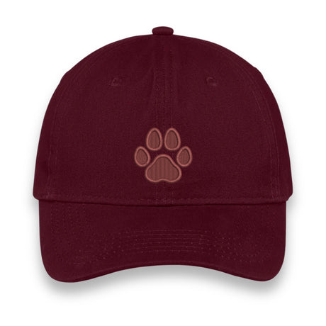 Custom Paw Print Embroidered Hat – Personalized Pet Lover Baseball Cap, Adjustable Unisex Gift for Dog & Cat Moms, Choose Your Thread Color