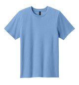 Plain light blue t-shirt on a white background
