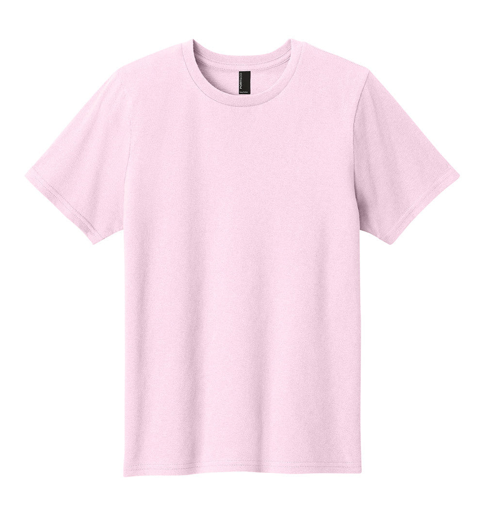 Pink t-shirt on a white background