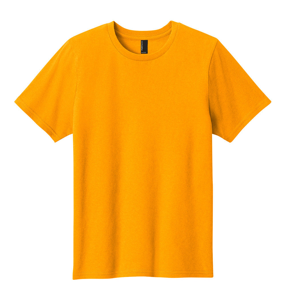Orange t-shirt on a white background