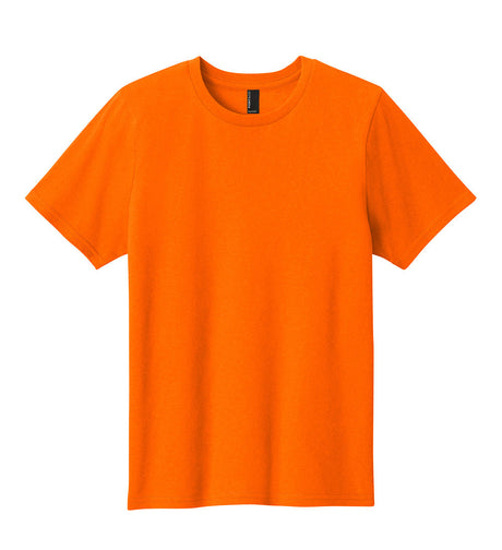 Orange t-shirt on a white background