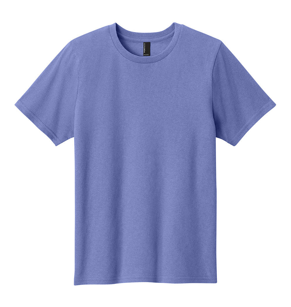 Purple t-shirt on a white background