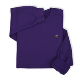 Bee Embroidered Hoodie & Sweatshirt – Purple