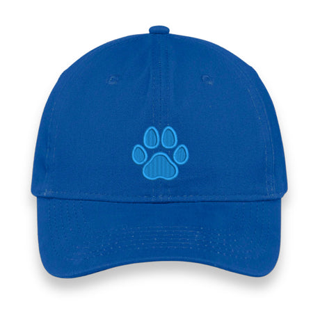 Custom Paw Print Embroidered Hat – Personalized Pet Lover Baseball Cap, Adjustable Unisex Gift for Dog & Cat Moms, Choose Your Thread Color