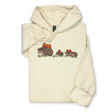 Hedgehog Family Embroidered Hoodie & Sweatshirt – Sand Hoodie