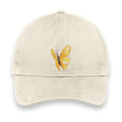 Yellow Butterfly Embroidered Hat – Stone