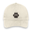 Custom Paw Print Embroidered Hat – Stone