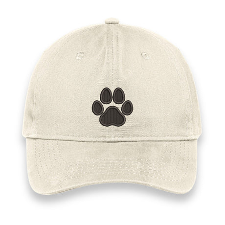 Custom Paw Print Embroidered Hat – Personalized Pet Lover Baseball Cap, Adjustable Unisex Gift for Dog & Cat Moms, Choose Your Thread Color