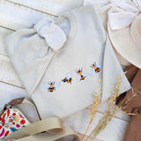 4 Bees Embroidered Hoodie & Sweatshirt – Minimalist Nature Gift